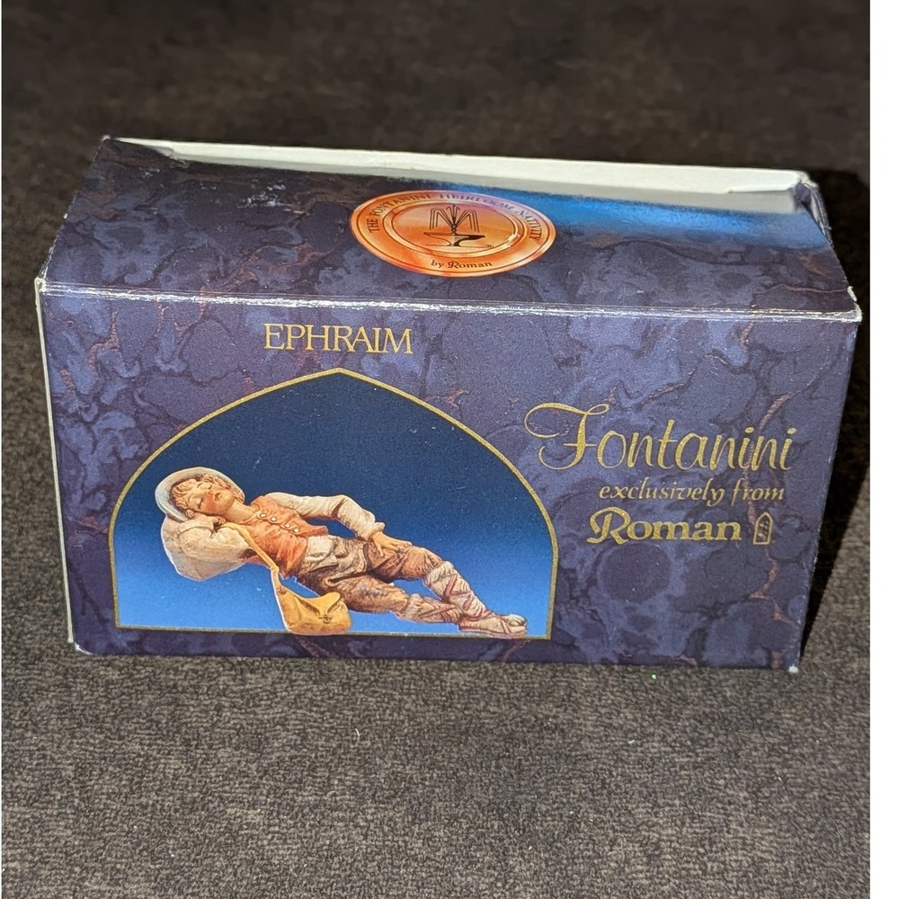 VTG Fontanini Ephraim Sleeping Shepherd 5" Nativity Figurine Roman Italy 92 NIB